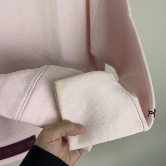 Under Armour Project Rock Sweatshirt Womens Medium Pink Crewneck Pullover Bull - Picture 9 of 11